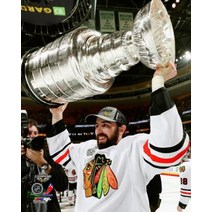 Nick Leddy 시카고 블랙호크 2013 스탠리 컵 트로피 사진 8x10