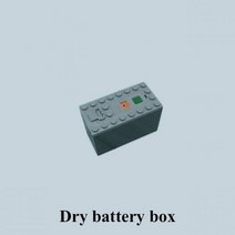 파워펑션 모터 하이테크 파워 기능 원격 제어 10254 도시 시리즈 크리스마스 겨울 휴가 기차 빌딩 블록 DIY 완구, 번호 7 배터리 상자