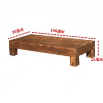 평상 마루 원목 나무 바닥 데크 정자 조립식 테라스 발코니 정원 야외 캠핑장 펜션, 100x30x18cm플랫폼