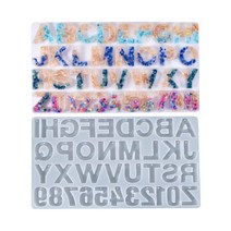 레진아트/실리콘몰드/대형사이즈 알파벳 몰드(홀타입)