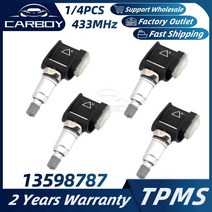 13598787 타이어 압력 모니터 센서 TPMS 시보레 카마로 뷰익 Cascada 캐딜락 ATS-V CTS-V CTS Opel Vauxhall Astra GTC, 4PCS, 4PCS