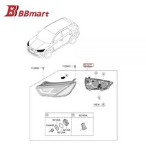BBmart 자동차 LED 헤드라이트 헤드램프 어셈블리 현대 투싼 19 도매 가격 자동차 액세서리 92101-F8600 1 개, 1pcs