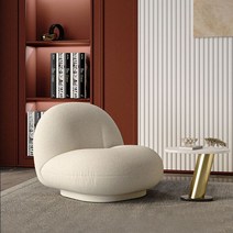 구비 피에르폴랑 파샤 라운지 체어, 버건디 (회전 X), 1개