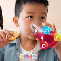 나뚜렐 키젠비타 300g 3세부터 8세까지 아연 비타민D 비타민C 하루 한포로 충전 포도맛 음료 젤리 츄어블, 1통