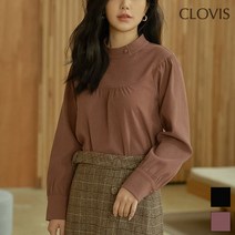 클라비스 솔리드 하이넥 블라우스 CVBW94V01Q