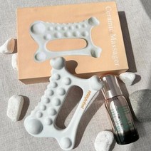 엠더블유 하트 얼굴 바디 세라믹 괄사마사지 림프순환 얼굴붓기, 단품, 상세페이지 참조