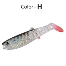 MEREDITH Cannibal Baits 80mm 100mm 125mm 인공 소프트 낚시는 Wobblers 루어 실리콘 쉐이드 웜베이스 미, CHINA_125mm 3pcs, 08 H_02 125mm 3pcs