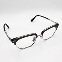 [하금테안경] 스타일호른 빅사이즈 사각 하금테 안경테 투명 반뿔테 안경