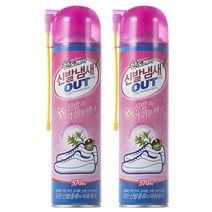 산도깨비 신발냄새OUT 탈취제, 370ml, 2개입