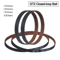 플리스 3D 프린터 부품 GT2 폐쇄 루프 타이밍 벨트 고무 2GT 6mm 110 160 200 400 610 52 1220 동기, 01 With Anti-Slip_08 610mm