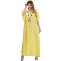 Moroccan Aid Turkey Muslim Abaya Dress Women Summer Kaftan Maxi Hijab Vestidos Islamic Clothing Rama