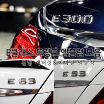 [국내당일배송] 벤츠 신형 레터링 엠블럼 트렁크 튜닝엠블럼 고급크롬재질 AMG 4MATIC E63 E53 E43 E400 E350 E300 E250 E220 포인트 W213전용, 09.E220