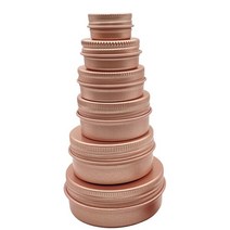 캔들만들기재료 캔들유리용기 소이캔들만들기 DIY5g 10g 20g 30g 60g 알루미늄 틴 병 금속 50ml 빈 화장품, 03 Rose gold_02 10g