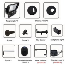 프롬프터 자막기 방송 장비 10 인치 태블릿 스마트 폰 DSLR Teleprompter for Ipad Inscriber 인터뷰 Speech Prompter Reader Recor, 모바일 아이패드 DSLR용