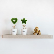 무지주 라운드 38T 벽선반 벽걸이 우드선반 인테리어선반, 오크