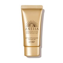 아네사 ANESSA 선블럭 자외선차단 선크림 선로션 60 ml + 모이스쳐라이징 립밤 UV 5 g 세트, 젤 타입g, Aml