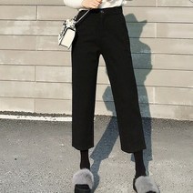 빨강몽키 rm9150 여자 겨울 모직바지 7-8부바지 긴바지 바지