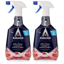 Astonish Specialist Carpet Upholstery 아스토니쉬 카펫 의자 쇼파 커버 얼룩 제거제 클리너 스프레이 로투스 플라워 750ml 2팩