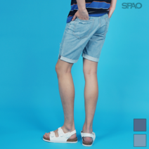 스파오 SPAO 데님 디스트로이드 하프 팬츠_SPTN825C22