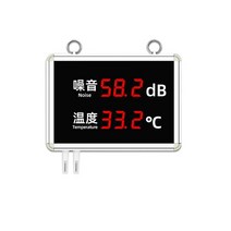 데시벨 전광판 벽걸이 소음 측정기 공사판 테스터기, (RS485)온도+소음+알람