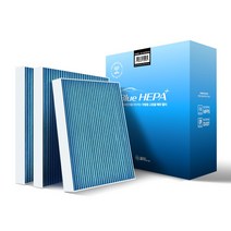 1+1+1 필터포유 0.3um 블루 헤파 초 미세먼지 자동차 에어컨 히터 필터, 3개, CFUB002-스팅어/스팅어 마이스터