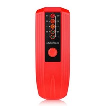 휴대용 전자기 방사선 검출기 5 LED 가우스 측정기 비정상 파동 연구 EMF 테스트용 자기장 검출기, Red Black Paster