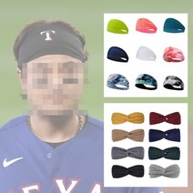 남자 여자 와이드 헤어밴드 스포츠 반다나 헤드밴드, 1-1.노멀 버튼형, 블랙