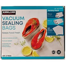 KIRKLAND VACCUM SEALING BAGS 진공 팩기용 가방・롤 대량 팩 푸드 세이버 호환