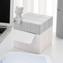 오산다 큐브 두루마리 휴지케이스, 그레이