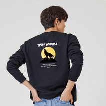키밍 WOLF WHISTLE 늑대 그래픽 맨투맨 후드티