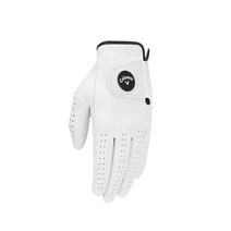 Callaway 남성용 옵티 플랙스 골프 장갑 화이트 카데트 S 왼손용, Cadet (Shorter Fingers), Worn on Left Hand, Medium