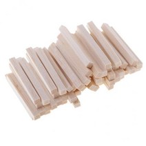 FWT 발사 목공예 직사각형 2x 60개, 5x5x50mm, 나무, 나무