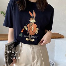 반팔 티셔츠 여성면 여성의 새로운 프린트 여름 캐주얼 셔츠