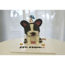 [멍쭈냥]쁘띠 강아지 입체케이크 쁘띠사이즈 [저알러지 고구마시트]