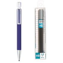 모나미 153 네오 홀더 샤프 INDIGO 2.0mm + 모나미 홀더 샤프심 HB, 혼합색상, 3세트