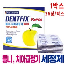 덴트픽스 틀니 치아교정기 세정제, 1개