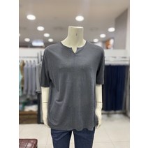 레노마 옴므 실켓조직 변형 V넥 티셔츠 RKJMTT55A