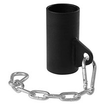 Yes4All Single Eyelet Landmine Bar Attachment with Chain – Fits 2 inch Olympic Bars & Easy Adjustmen, 1, Black Single Eyelet