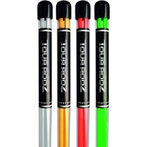 롱리지 골프 연습 보조 투어 로드 얼라인먼트 스틱 LONGRIDGE Golf Practice Aid Tour Rodz Alignment Sticks, 오렌지