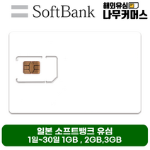 일본유심 소프트뱅크유심 1일~30일 매일 1GB 2GB 3GB, 매일1GB (소진후128kbps속도무제한), 7일 (연장가능)