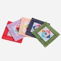 모시컵받침-조각보 외국인선물, 고급포장 1개당비용