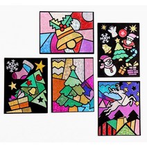 민화샵 민화 포일아트 모음, 민화 크리스마스 포일아트 : 산타눈사람