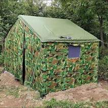 군용 천막 군용막사 건설 야외 대형 임시 서바이벌, 아미그린 3x4