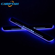 CARPTAH 트림 페달 자동차 외장 부품 LED 도어 씰 스커프 플레이트 통로 Dynamic Streamer light For Hyundai Sonata 2015 - 2018, Rear 2pcs red_6, 현대