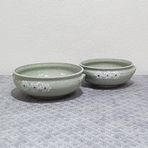 미각도예 손잡이면기 분청흰꽃[도자기면기 대면기 우동기 비빔그릇 국수그릇], 대