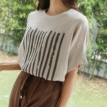 시크폭스 여성용 슈잉 린넨티셔츠