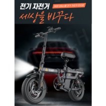 접이식 전기자전거 해외 Top1 강력한 파워 소형 독일 14인치, 48V, 대용량 배터리, F8 모델 15AH 약 60KM