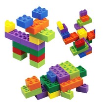 V2Bco 유아 아동 선물 기본 쌓기 블록 교재없음 (아기블럭/창의블록/십자블럭/자석블럭/블럭놀이/블럭장난감/블럭쌓기/몰펀/블럭끼우기 추천)