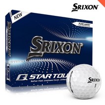 [스릭슨] 2022 Q-STAR 큐스타4 투어 3피스 우레탄 골프공 골프볼 12구 / 던롭코리아 정품, 화이트