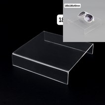 정사각 ㄷ형 아크릴 진열대 180x180x40mm ㄷ받침대 아크릴헤어밴드진열대 아크릴목걸이거치대 아크릴집기 아크릴경